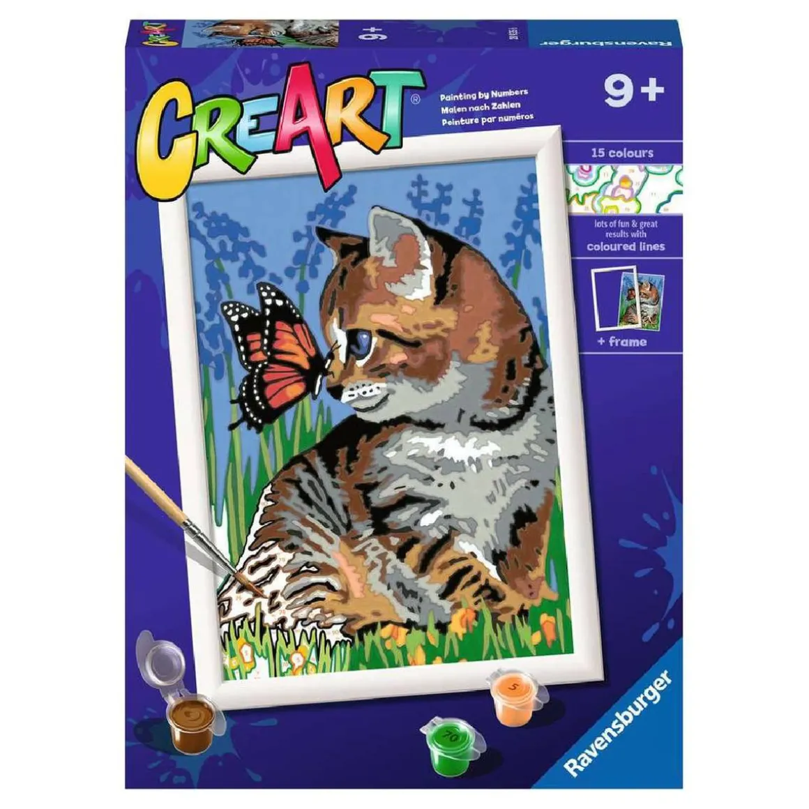 Ravensburger - Gatito y mariposa CreArt