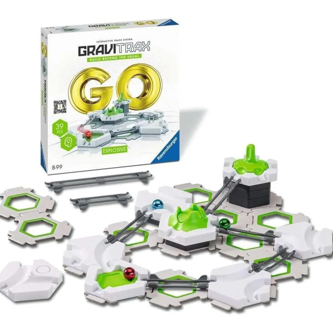 Ravensburger - GraviTrax GO Explosive, Sistema de Canicas Versátil ㅤ