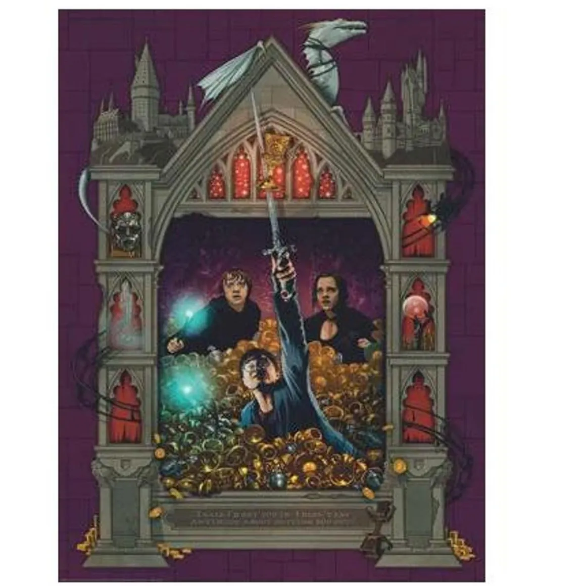 Ravensburger - Harry Potter - Puzzle de 1000 piezas, Harry Potter y las reliquias de la muerte ㅤ