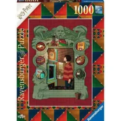 Ravensburger - Harry Potter - Puzzle 1000 piezas: Harry Potter en la casa de la familia Weasley ㅤ