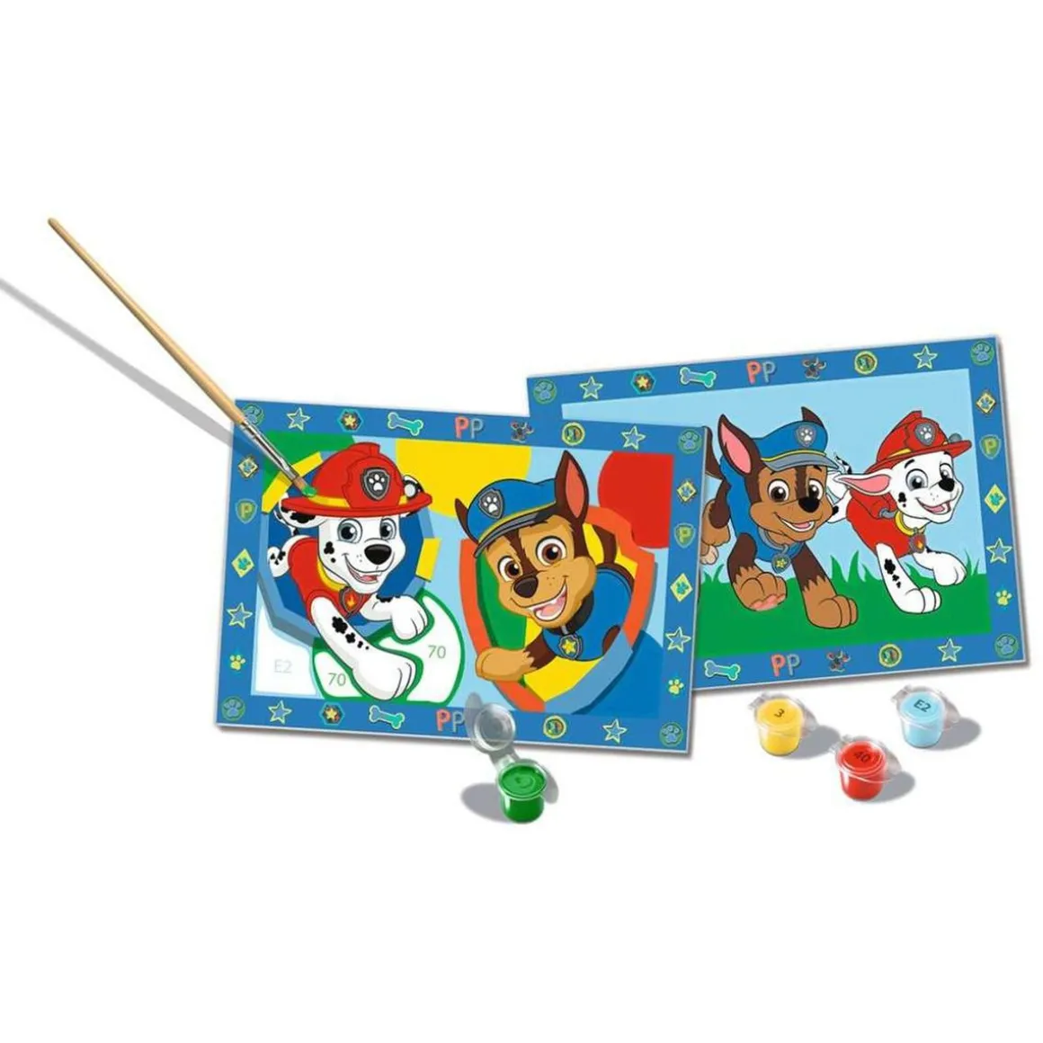 Ravensburger - Kit para pintar por números CreArt Serie Junior con dos tablas preimpresas y colores ㅤ
