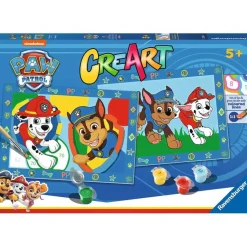 Ravensburger - Kit para pintar por números CreArt Serie Junior con dos tablas preimpresas y colores ㅤ