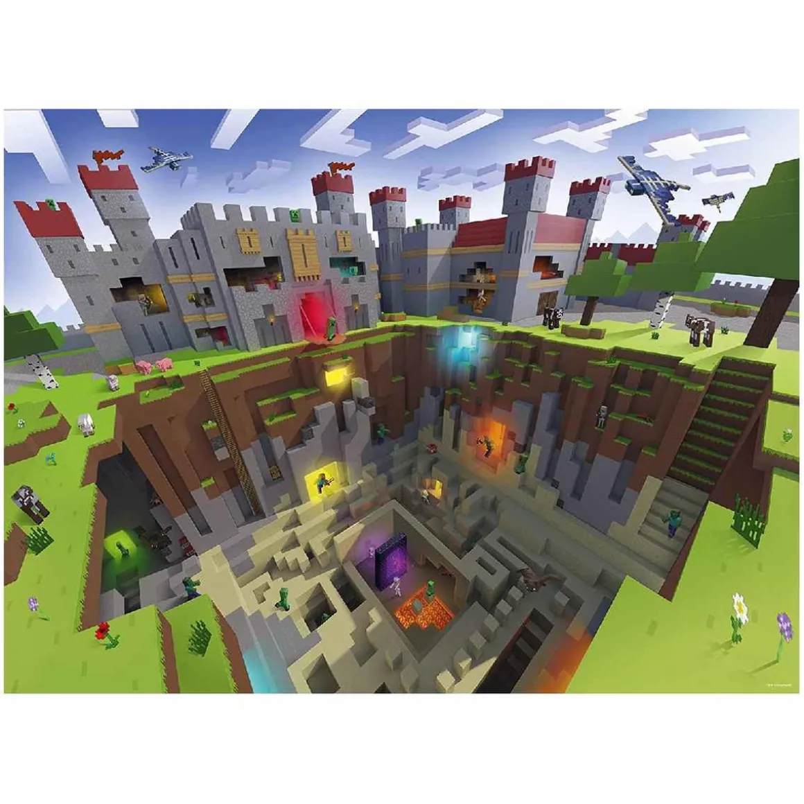 Ravensburger - Minecraft - Puzzle 300 piezas XXL