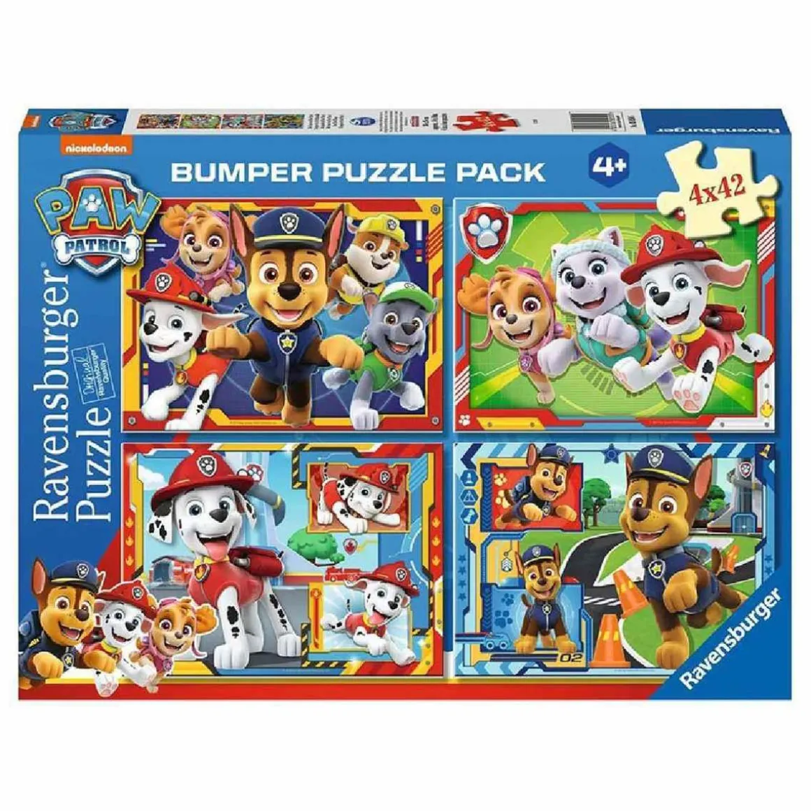 Ravensburger - Patrulla Canina - Pack 4 puzzles 42 piezas