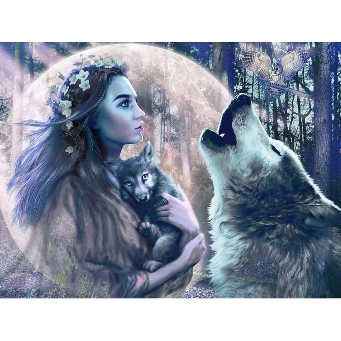 Ravensburger - Puzzle de luna llena de 1000 piezas para adultos ㅤ