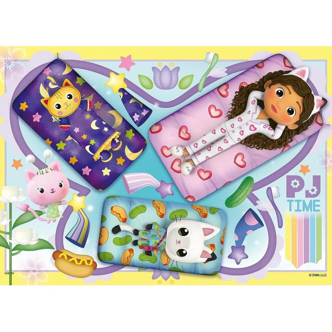 Ravensburger - Puzzle infantil colección Gabby's Dollhouse, 2 x 12 piezas ㅤ