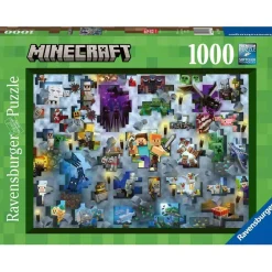 Ravensburger - Puzzle Minecraft 1000 piezas para adultos y niños