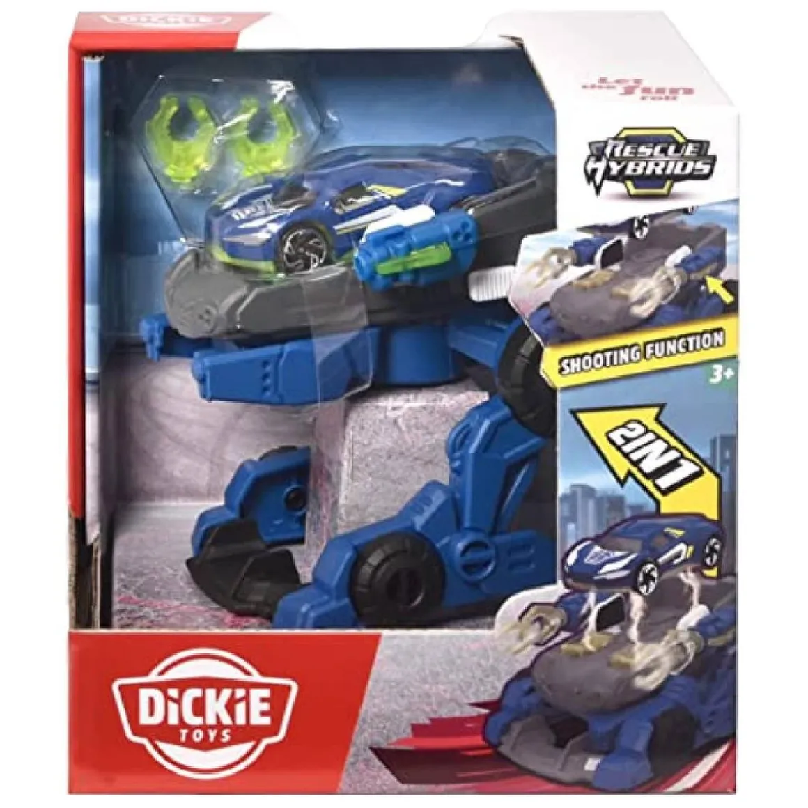 Rescue Hybrids - Vehículo Police Trooper 2 en 1