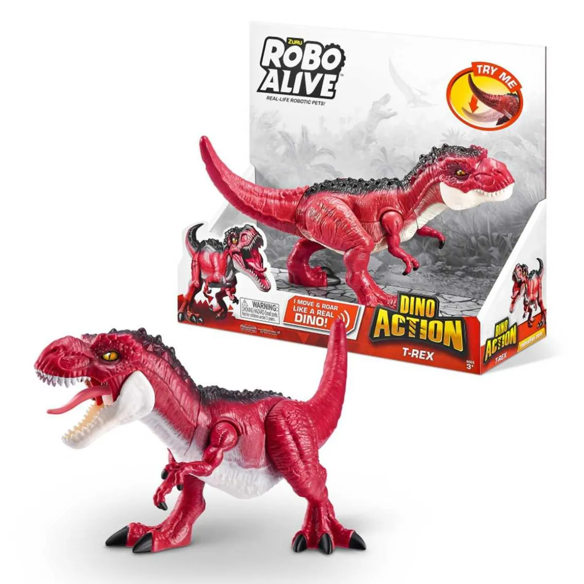 Robo Alive acción de dinosaurio T-rex ㅤ