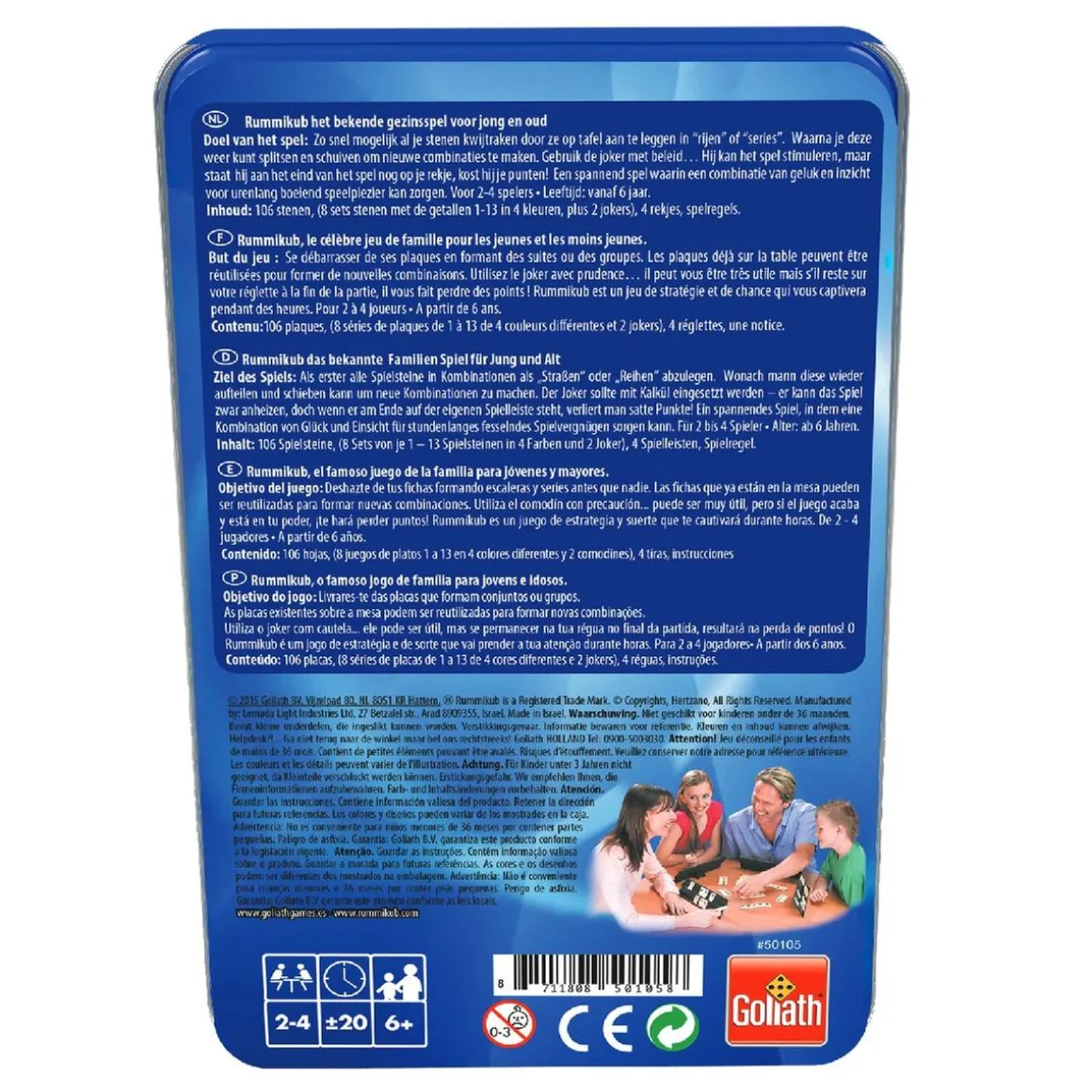 Rummikub de Viaje - Caja Metálica