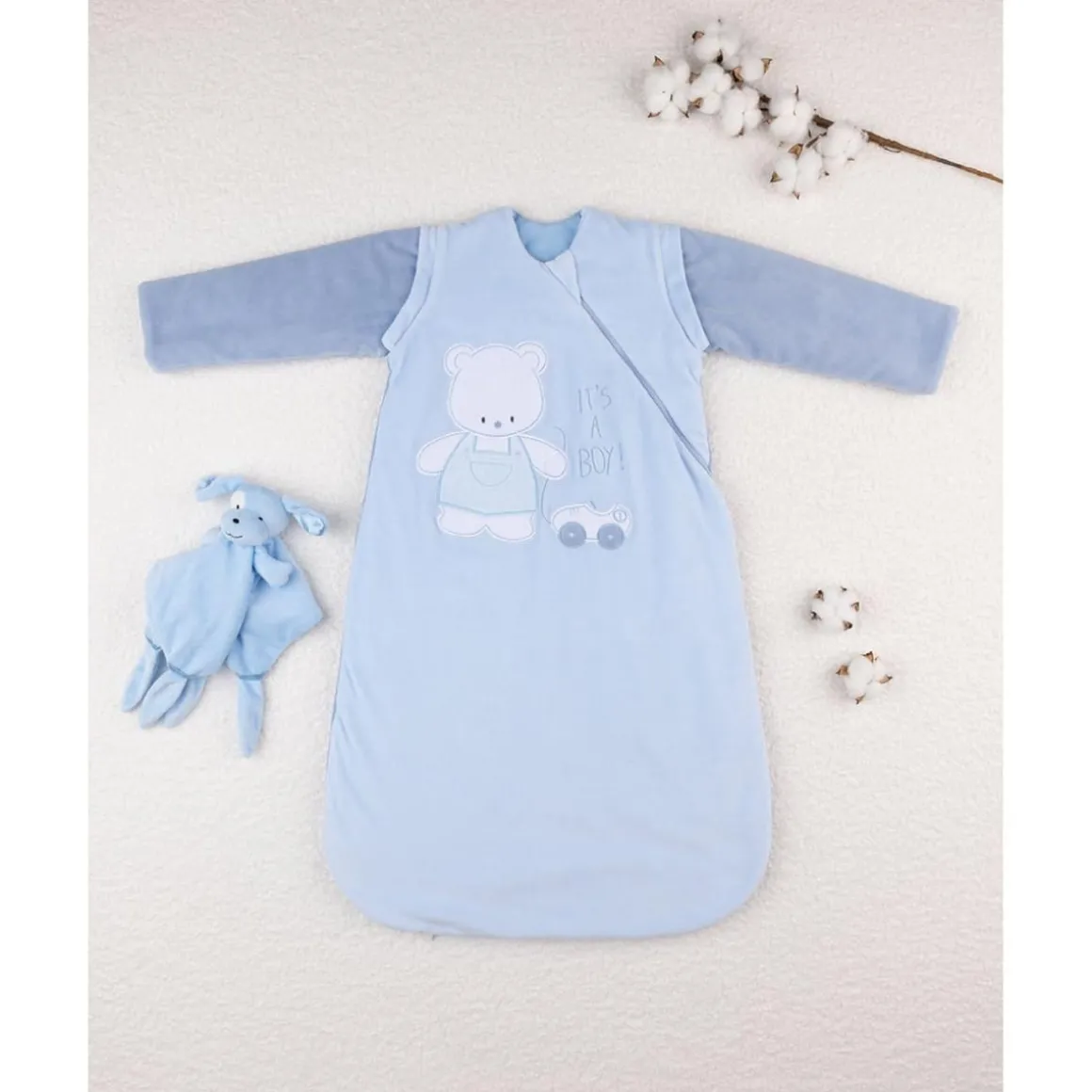 Saco de dormir con mangas bebé niño azul TOG 3,5