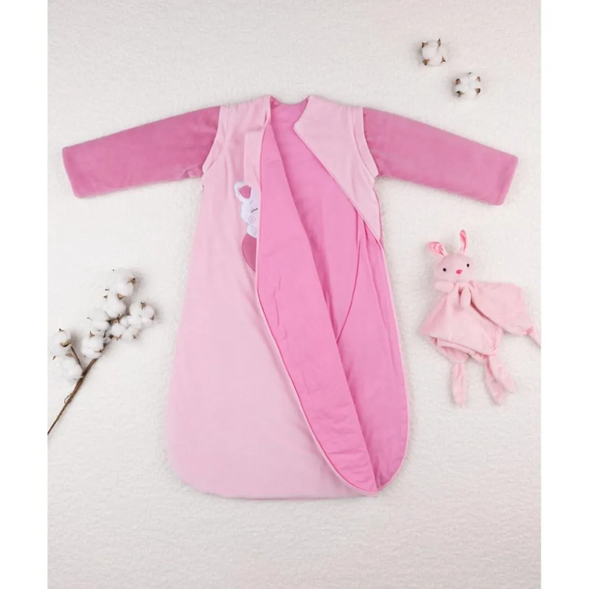 Saco de dormir con mangas bebé niña rosa TOG 3,5
