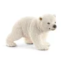 Schleich - Cría de oso polar corriendo, figura de vida salvaje (Varios modelos) ㅤ