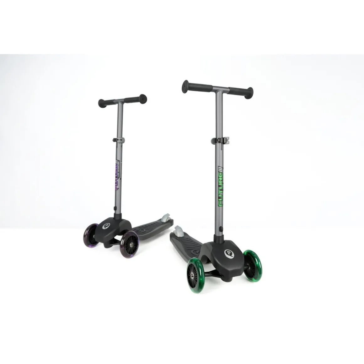 Scooter Qplay Eco Future con luces Verde