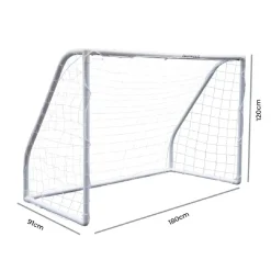 Set 2 porterías pvc blancas