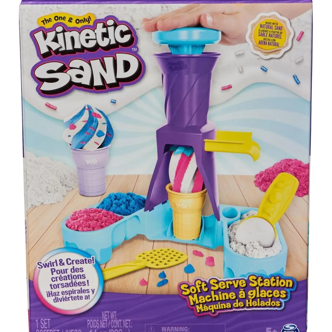 Set creativo de juguete sensorial con arena mágica