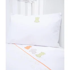 Set de 3 piezas de sábanas con estampado de hipopótamos