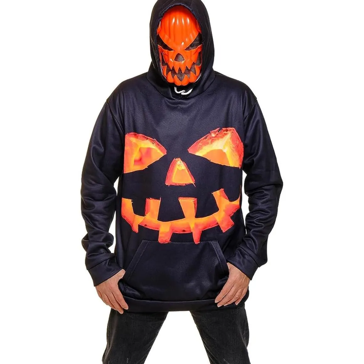 Set de disfraz con máscara para Halloween y Carnaval