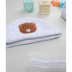 Set de Gorro y Patucos para Bebé Niño en Gris