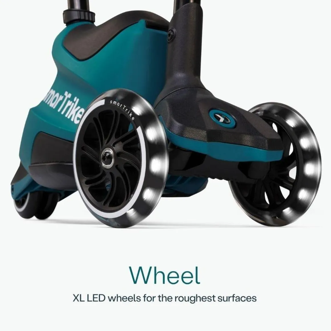 SmarTrike Xtend Scooter+Ride On Teal