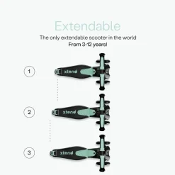 SmarTrike Xtend Scooter+Ride On Soft Green