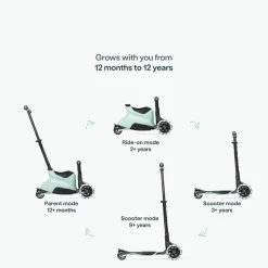 SmarTrike Xtend Scooter+Ride On Soft Green