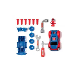 Smoby - Maletín de herramientas para construir coche Spidey ㅤ