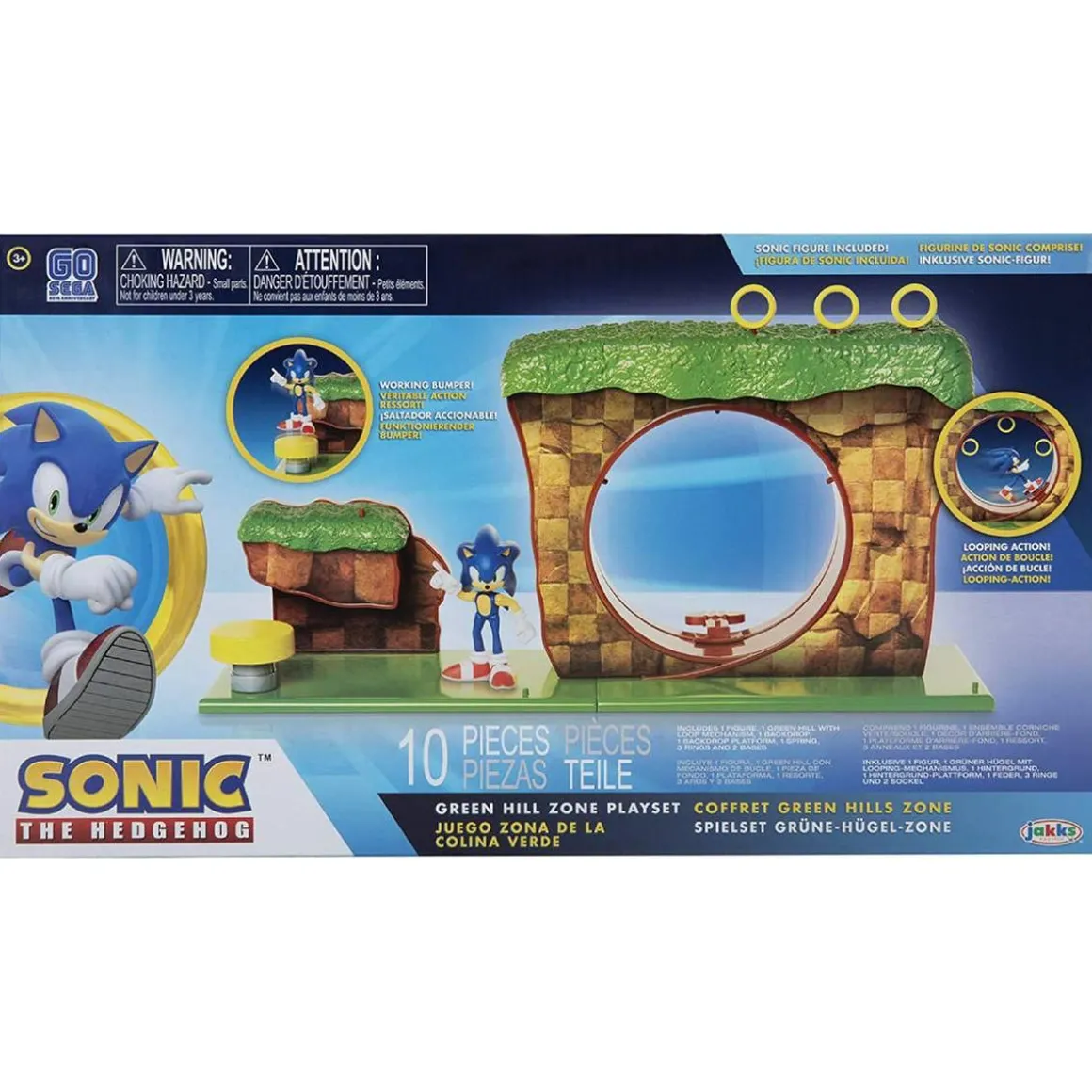 Sonic - Zona de juego la colina verde