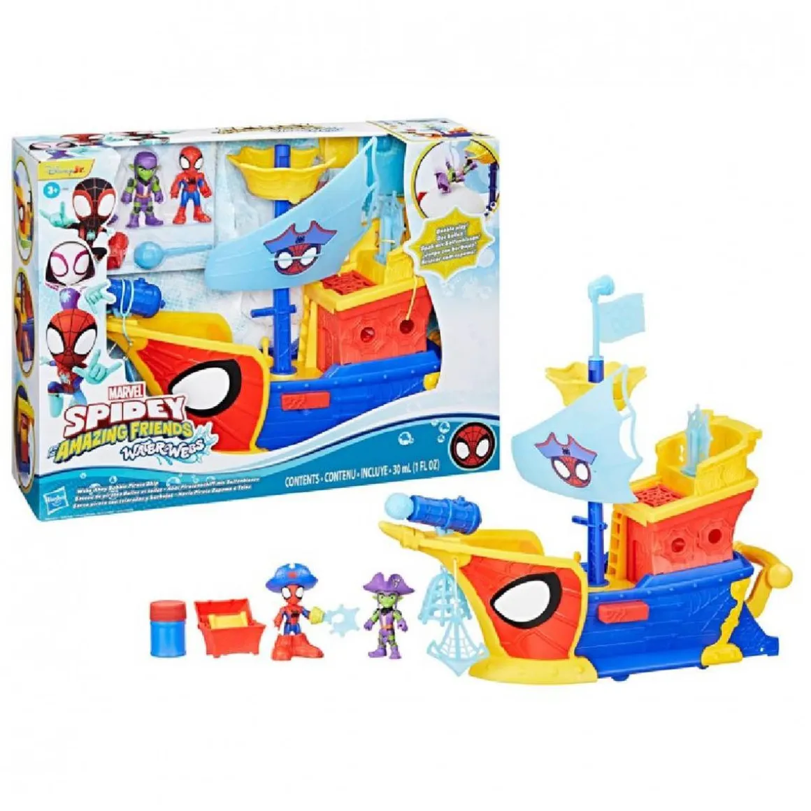 Spidey y su Superequipo - Barco Pirata con telarañas