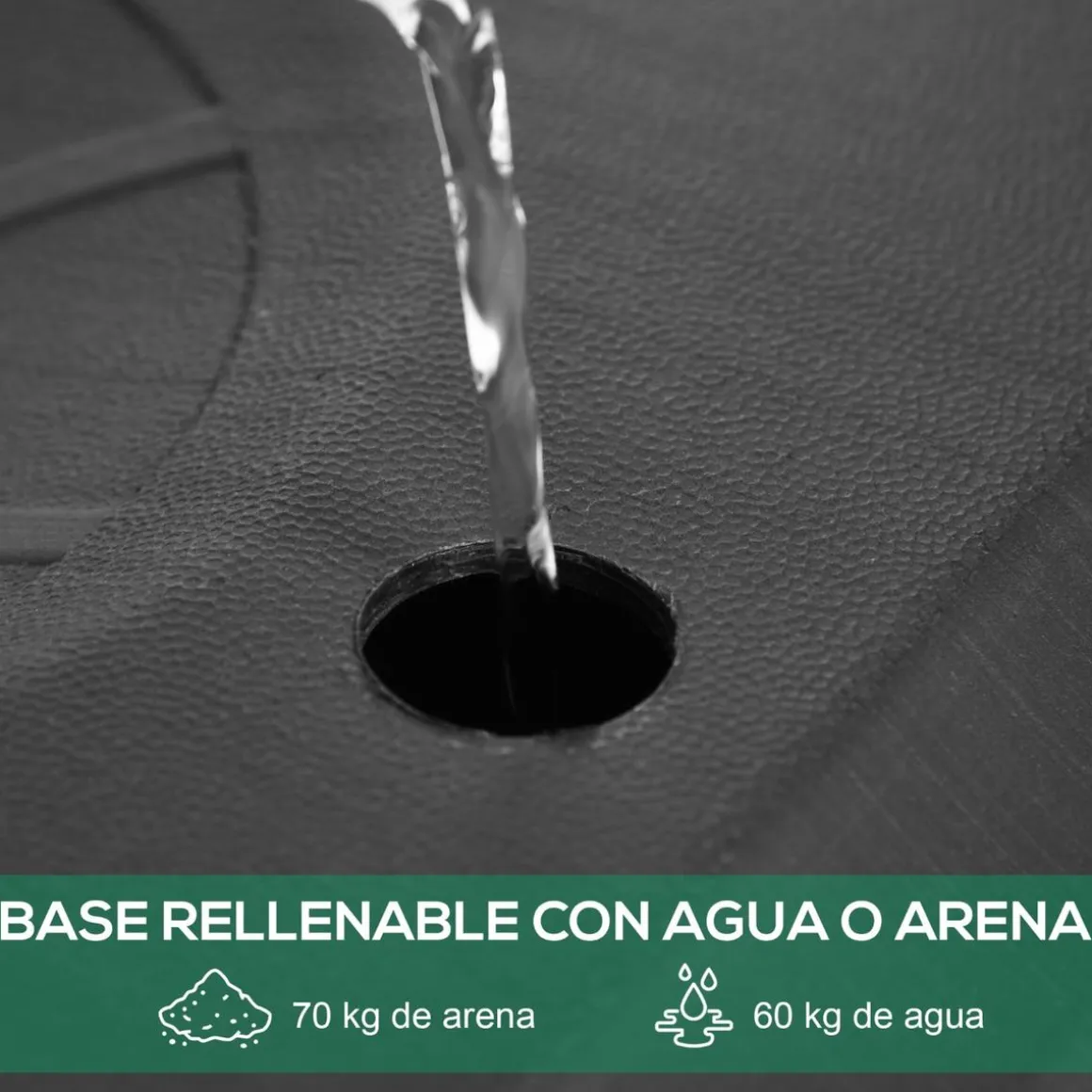 Sportnow - Canasta de baloncesto altura ajustable de 178-208 cm Amarillo y Negro