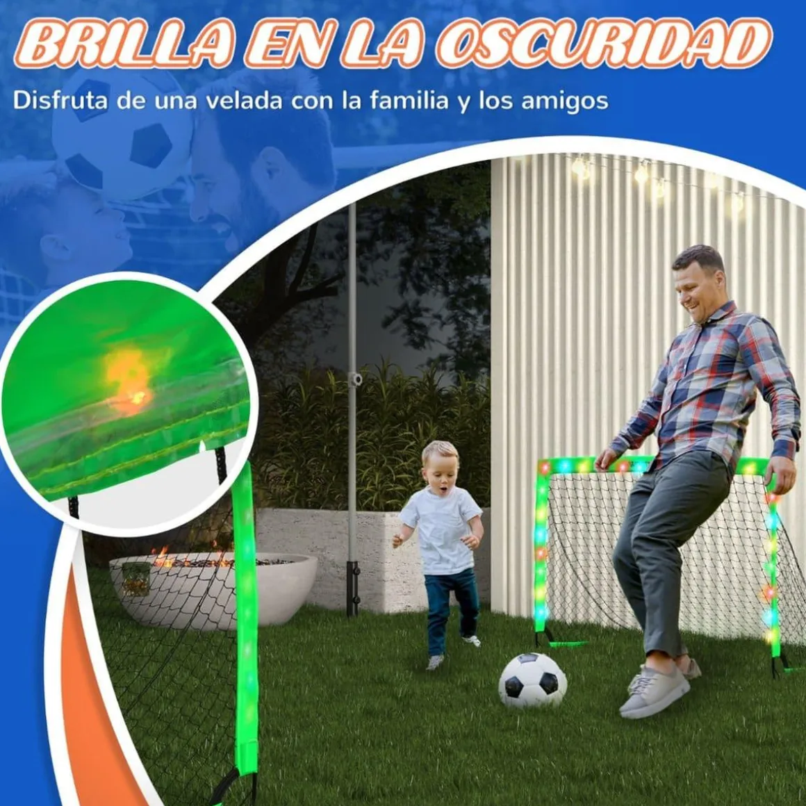 Sportnow - Juego de 2 porterías de fútbol
