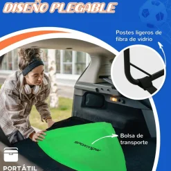 Sportnow - Juego de 2 porterías de fútbol