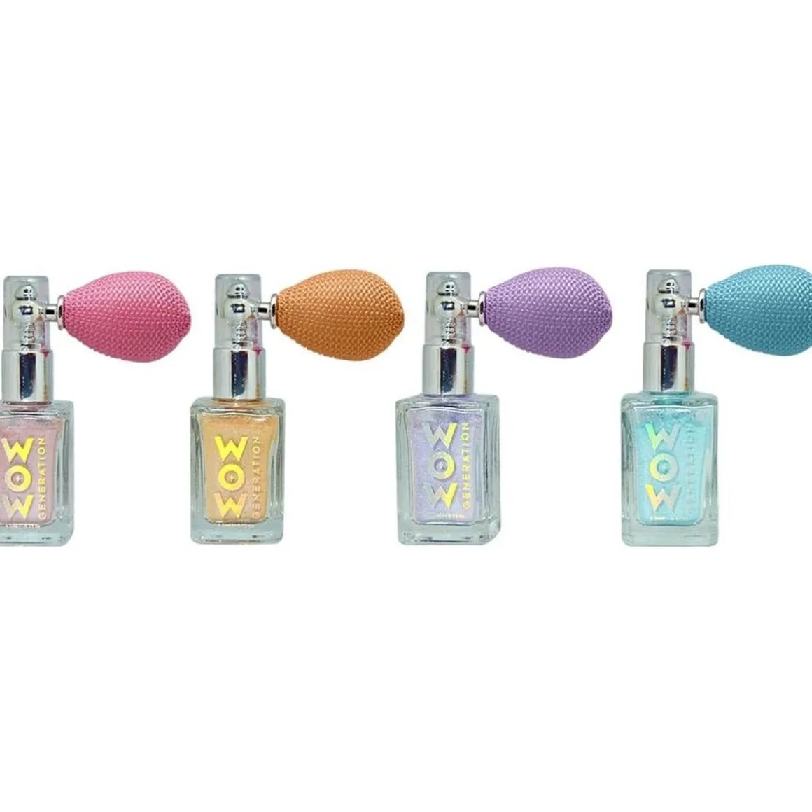 Spray corporal con brillantina multicolor