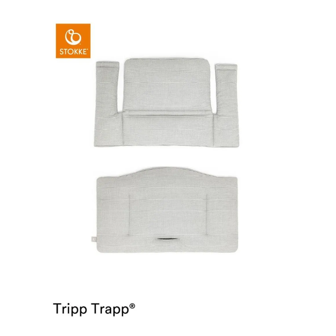 Stokke - Cojín para silla Tripp Trapp gris nórdico