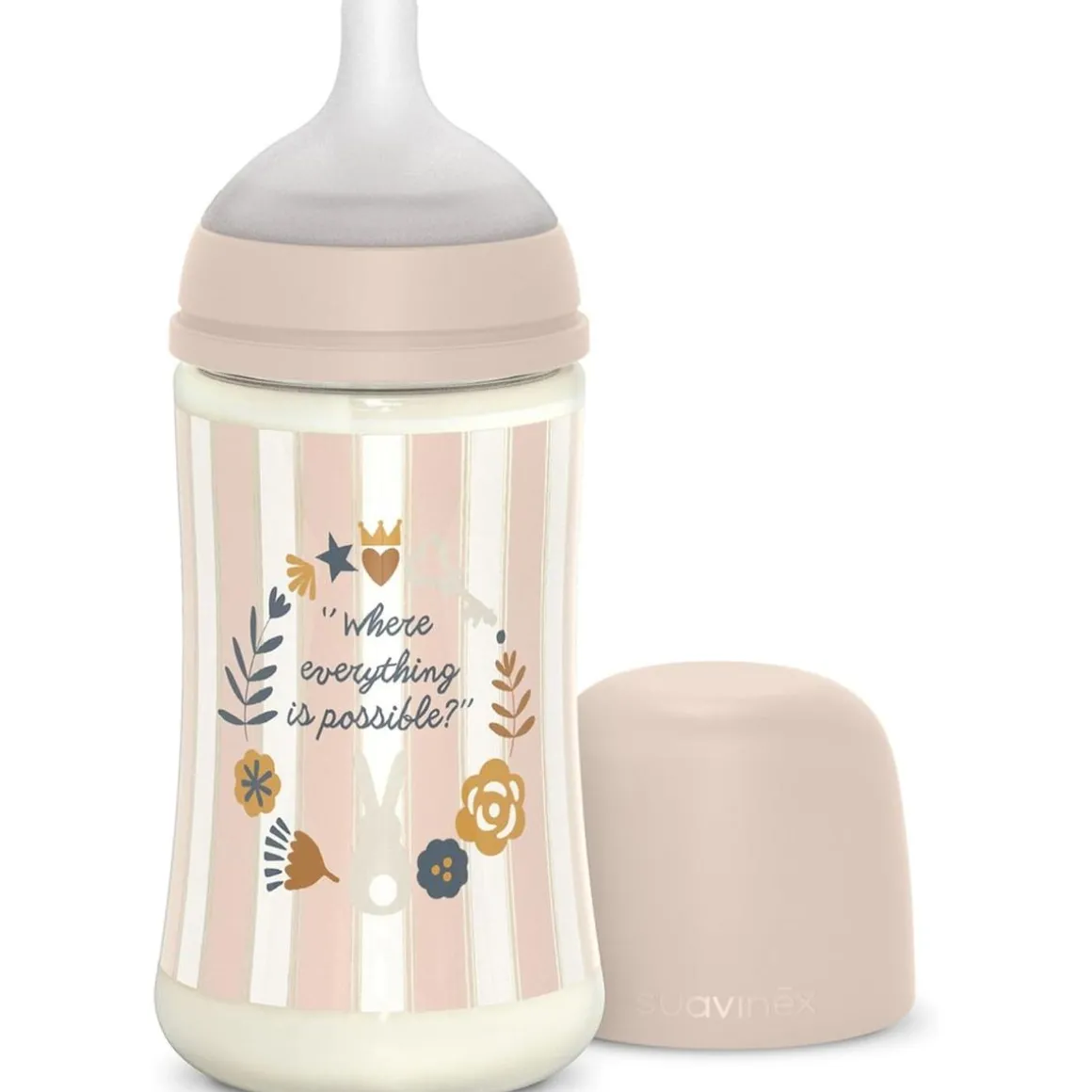 Suavinex - Biberón Wonderland 270 ml Rosa