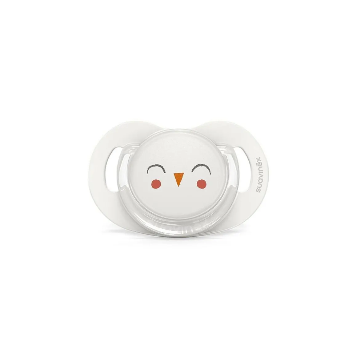 Suavinex - Chupete Bonhomia con tetina SX Pro 6-18 meses búho blanco