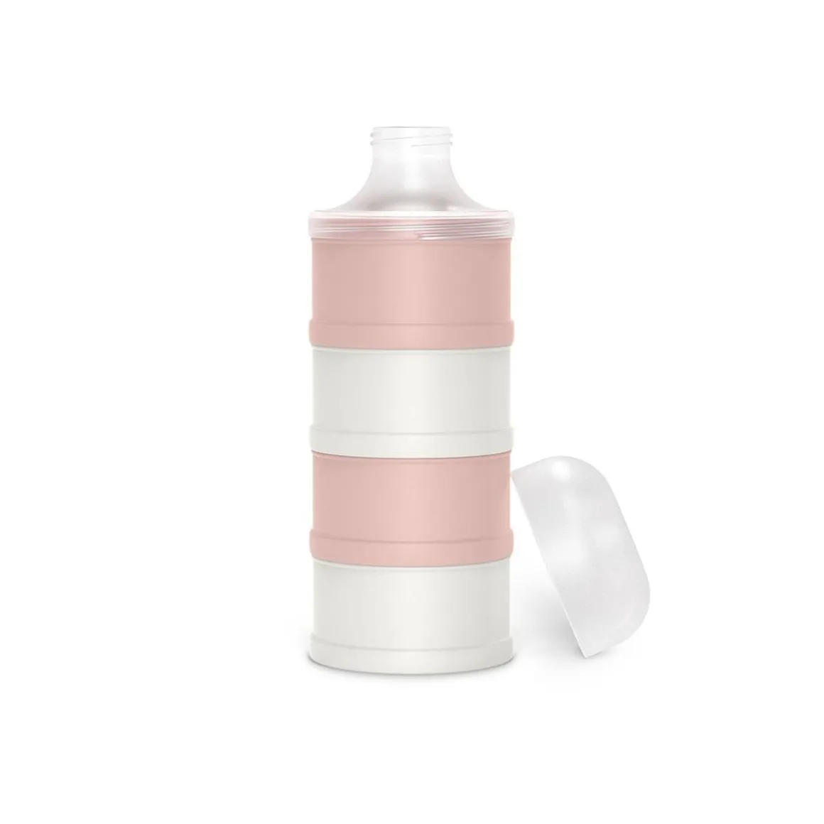 Suavinex - Dispensador de leche en polvo Bonhomia rosa. 4 compartimentos