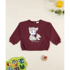 Sudadera de niña burdeos Best Friends