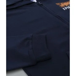 Sudadera niño azul con estampado en relieve