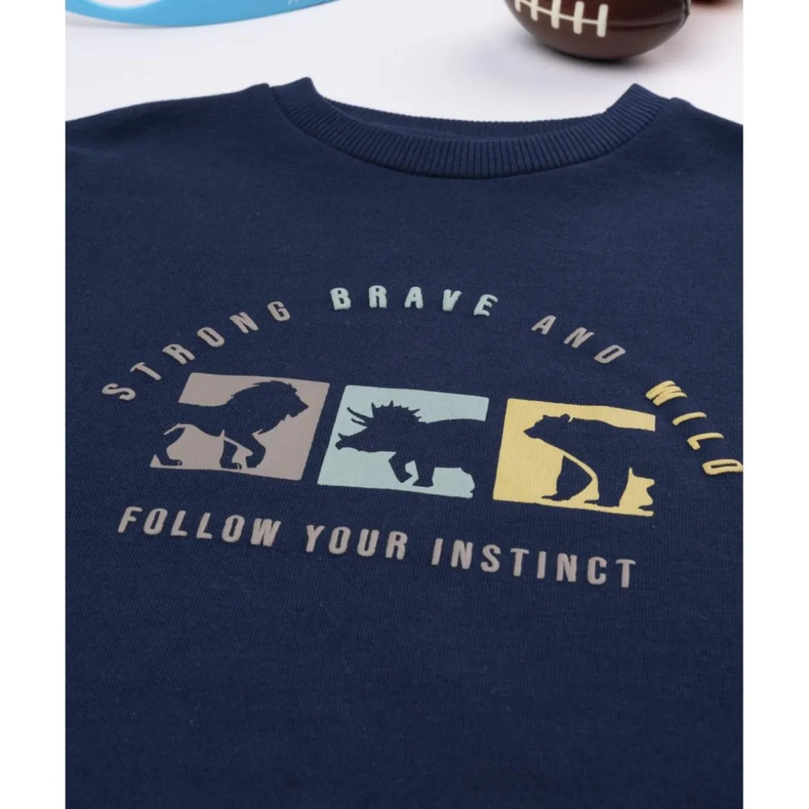 Sudadera niño azul dinosaurios