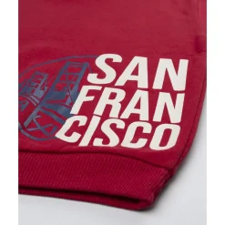 Sudadera niño burdeos “San Francisco”