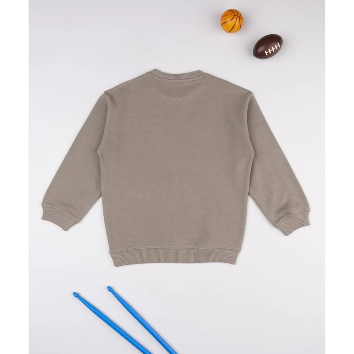 Sudadera niño marrón dinosaurios
