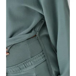 Sudadera premamá verde con bordado