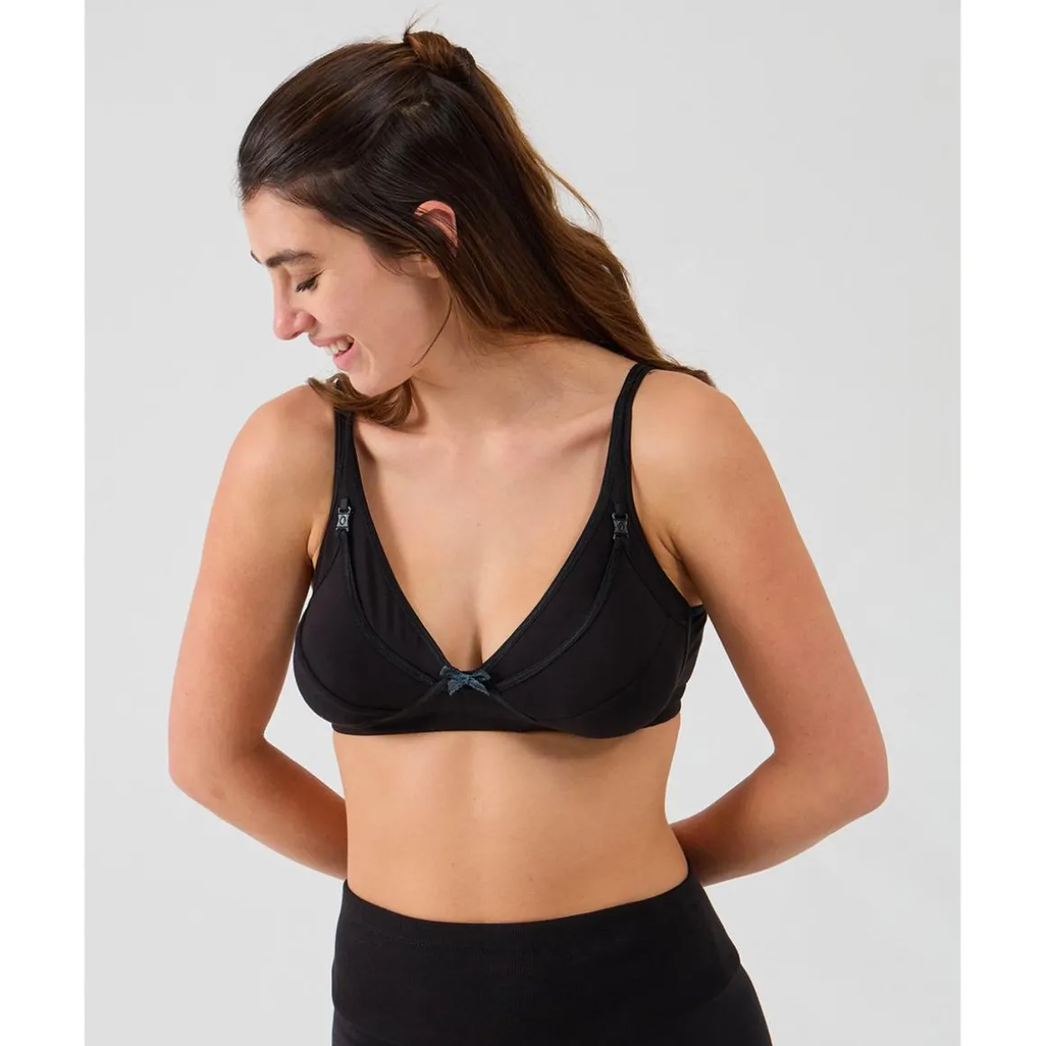 Sujetador de lactancia de jersey de algodón