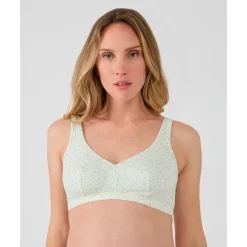 Sujetador de maternidad sin aros con estampado floral