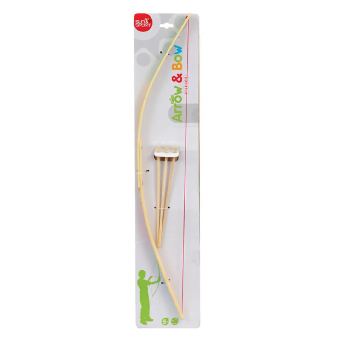 Sun & Sport - Arco de madera con flechas