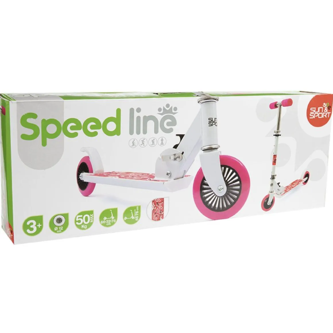 Sun & Sport - Patinete Speed Line rosa