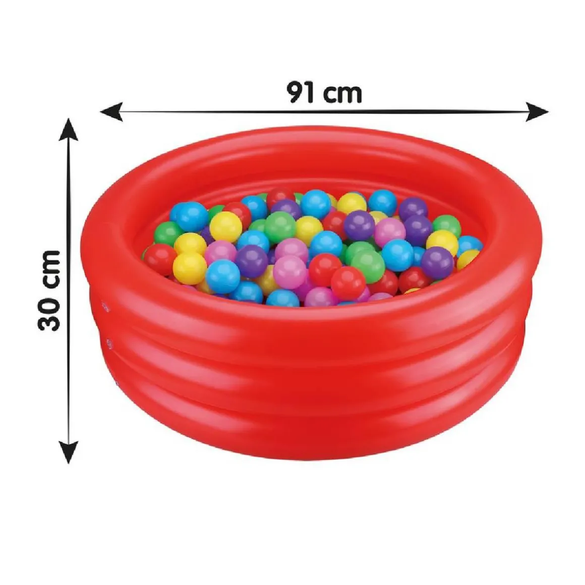 Sun & Sport - Piscina de bolas inflable con 60 bolas