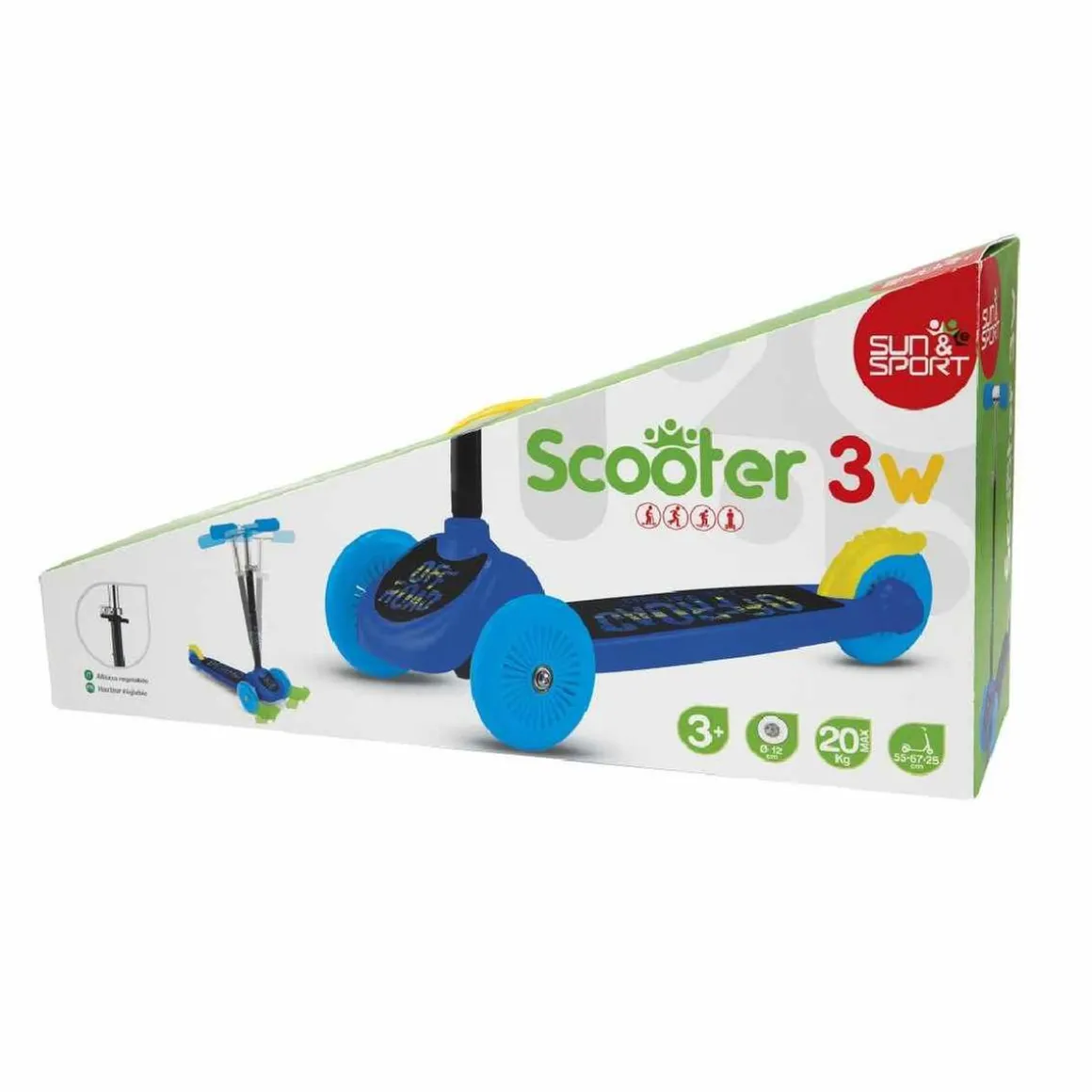 Sun & Sport - Scooter 3 ruedas azul