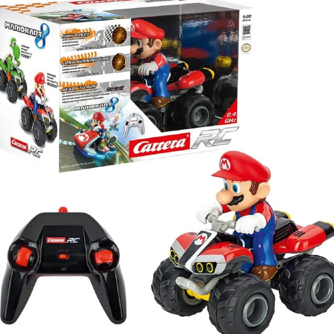 Super Mario - Mario Kart Quad Radiocontrol 1:20